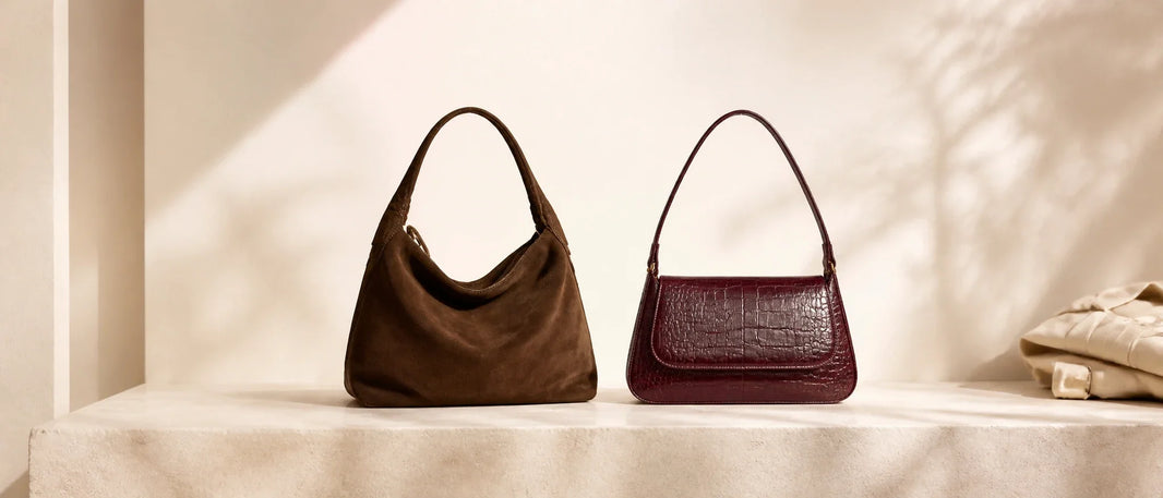 Suede and Croc-Embossed Bags: The Texture Trend Making Luxury Feel Fresh